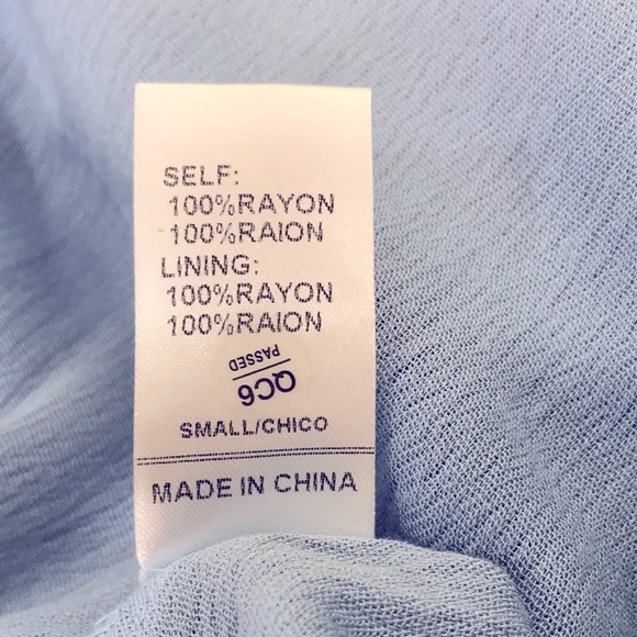 Style Rack Women’s Baby Blue Long Sleeve Blouson Mini Dress Size Small - Picture 8 of 8